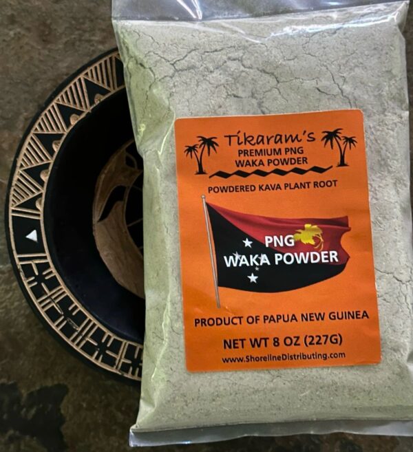Tikaram's Premium Papua New Guinea (PNG) Kava Waka Powder, 1/2lb (8oz)