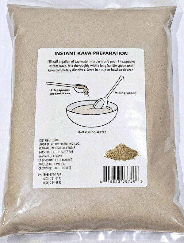 Tikaram's Instant Kava Powder, Fiji Waka, Noble Kava Root, 1/2 lb (8oz) - Image 2