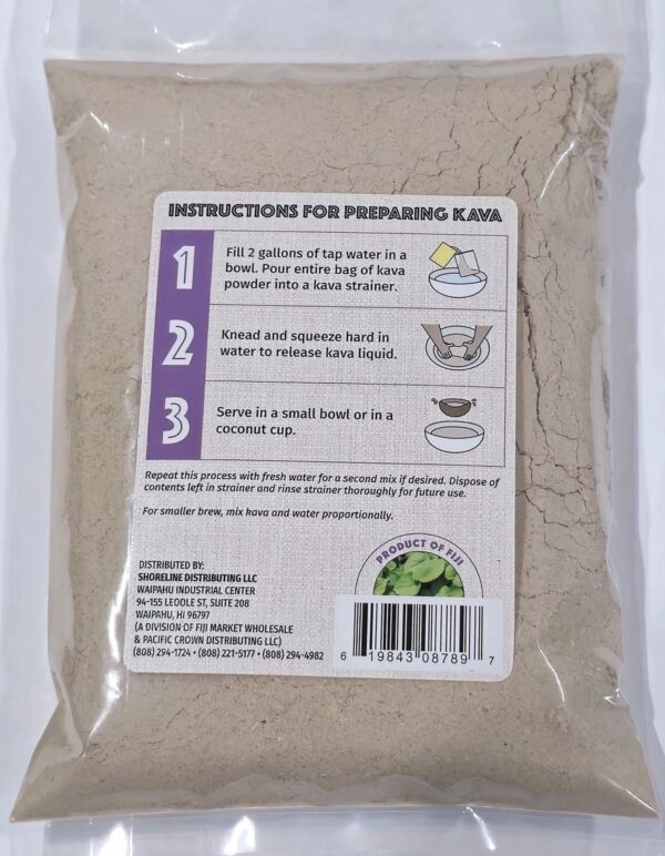 Tikaram's Kava Root Powder, Premium Grade Fiji Dogotuki Waka, Nobel Strain, High Potency Lactone, 1/2 Pound (8oz) - Image 2